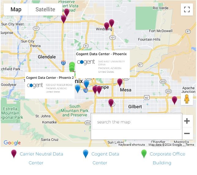 map of phoenix